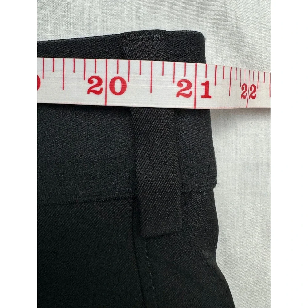 Haggar Mens 365 Modern Flex Pant Black Straight‎ Fit 42W X 30L Gabardine